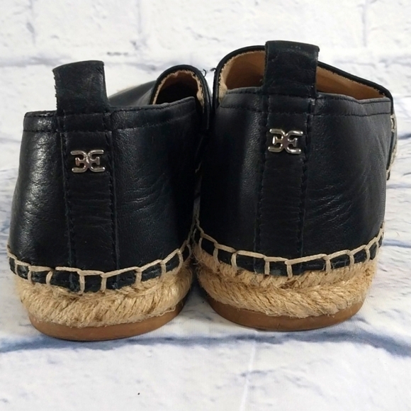Sam Edelman Black and Tan Espadrilles Size 6W - Picture 3 of 7